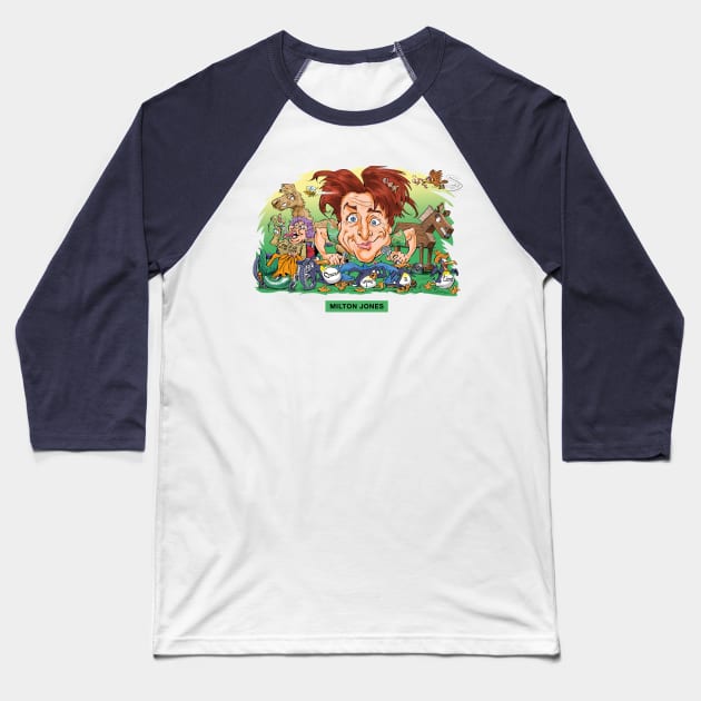 Milton Jones Baseball T-Shirt by PLAYDIGITAL2020